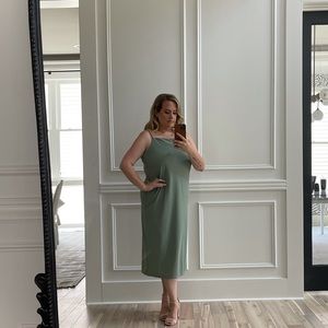 Sage Green Slip Dress